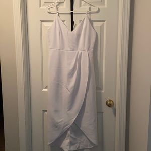 White tulip hem dress.